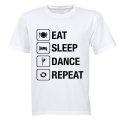 Eat. Sleep. Dance. Repeat - Kids T-Shirt