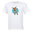 Dancing Christmas Reindeer - Kids T-Shirt