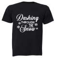 Dashing Through The Snow - Christmas - Adults - T-Shirt