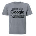 Daughter Knows Everything - Adults - T-Shirt
