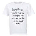 Dear Mom - Kids T-Shirt