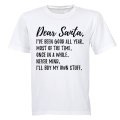 Dear Santa, I'll Buy My Own Stuff - Christmas - Adults - T-Shirt
