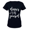 Dinner is Poured - Ladies - T-Shirt