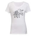 Dinosaur Skeleton - Ladies - T-Shirt