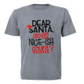 Does Nice-ISH Count - Christmas - Adults - T-Shirt