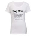 Dog Mom Definition - Ladies - T-Shirt