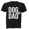 Dog Dad - Side Paw - Adults - T-Shirt