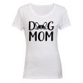 Dog Mom - Peeking Dog - Ladies - T-Shirt