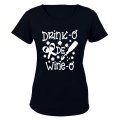 Drink-O De Wine-O - Christmas Inspired - Ladies - T-Shirt