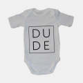 Dude - Square - Baby Grow