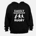 Easily Distracted by RUGBY - Hoodie