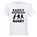 Easily Distracted by RUGBY - Kids T-Shirt