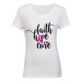Faith - Hope - Cure - Ladies - T-Shirt