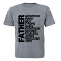 Father - Hard Working - Adults - T-Shirt