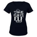 Flirty Elf - Christmas - Ladies - T-Shirt