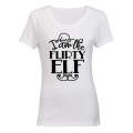 Flirty Elf - Christmas - Ladies - T-Shirt