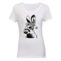 Floral Bunny - Easter - Ladies - T-Shirt