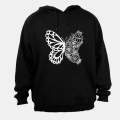 Floral Butterfly - Hoodie
