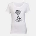 Floral Giraffe - Ladies - T-Shirt