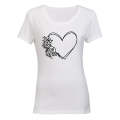 Flower Heart - Ladies - T-Shirt