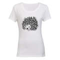Flower Hedgehog - Ladies - T-Shirt