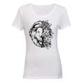 Flower Lion - Ladies - T-Shirt