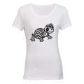Flower Turtle - Ladies - T-Shirt