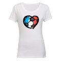 France - Soccer Inspired - Ladies - T-Shirt