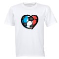 France - Soccer Inspired - Adults - T-Shirt