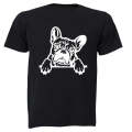 French Bulldog - Peeking - Kids T-Shirt