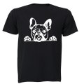 Peeking French Bulldog - Kids T-Shirt