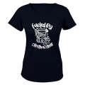 Fueled By Coffee & Christmas Cheer - Ladies - T-Shirt