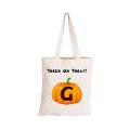 G - Halloween Pumpkin - Eco-Cotton Trick or Treat Bag