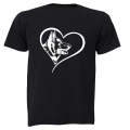 German Shepherd Heart - Adults - T-Shirt