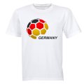 Germany - Soccer Ball - Adults - T-Shirt