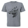 Giraffe Sketch - Adults - T-Shirt