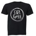 Girl Boss - Circular Design - Kids T-Shirt