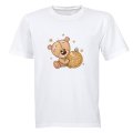 Glitter Christmas Teddy & Bauble - Kids T-Shirt
