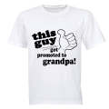 Got Promoted to Grandpa - Adults - T-Shirt