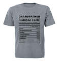 Grandfather Nutrition Facts - Adults - T-Shirt