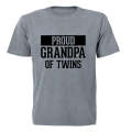 Grandpa of the Twins - Adults - T-Shirt