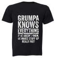 Grumpa Knows Everything - Adults - T-Shirt