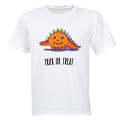 Halloween Pumpkin Dinosaur - Kids T-Shirt