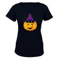 Halloween Peeking Cat - Ladies - T-Shirt