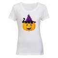 Halloween Peeking Cat - Ladies - T-Shirt