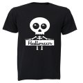 Skeleton Halloween Sign - Adults - T-Shirt