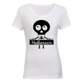 Skeleton Halloween Sign - Ladies - T-Shirt