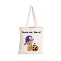 Halloween Brown Teddy & Pumpkin - Eco-Cotton Trick or Treat Bag