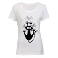 Hang On Cat! - Ladies - T-Shirt