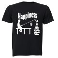 Happiness is Fishing - Adults - T-Shirt